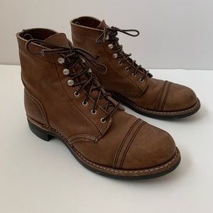 REDWING Brown Iron Ranger Boots Size 8